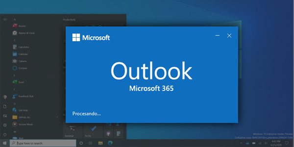 Outlook no muestra mensajes en carpetas